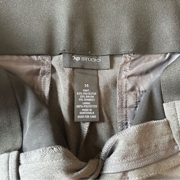 NWT AB Studio Women’s Charcoal Slacks Size 14 - Picture 5 of 10